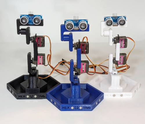 RoboBuddy team lineup on table at lab